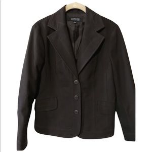 Kasper Size 6 Brown Blazer EUC